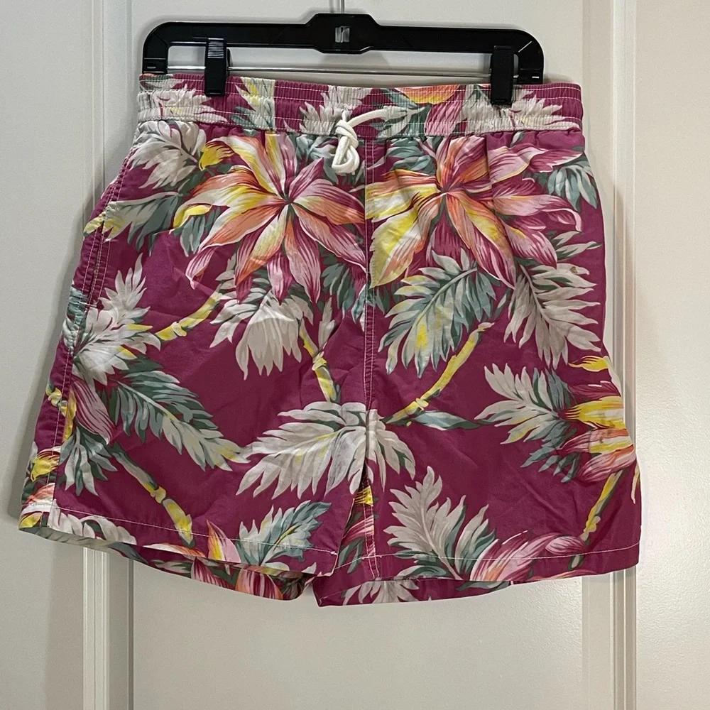 Polo by Ralph Lauren Hawaiian Swim Trunks with Liner & Pockets Size M